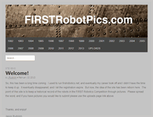 Tablet Screenshot of firstrobotpics.com